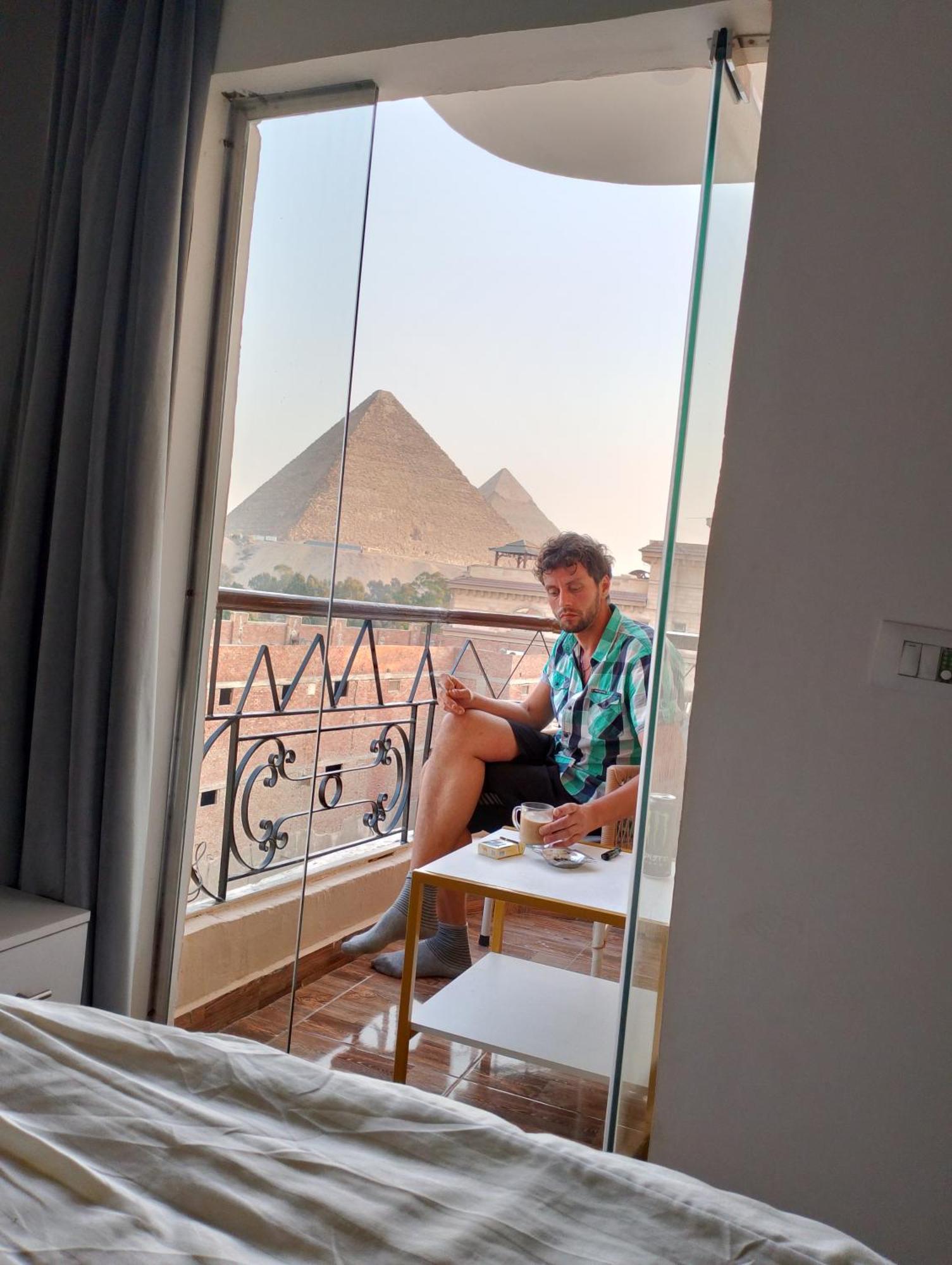 ホテル Oh Pyramids View Kafret el-Gabal エクステリア 写真